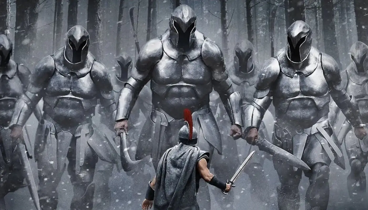 The Odyssey 2026 movie banner featuring Christopher Nolan's epic